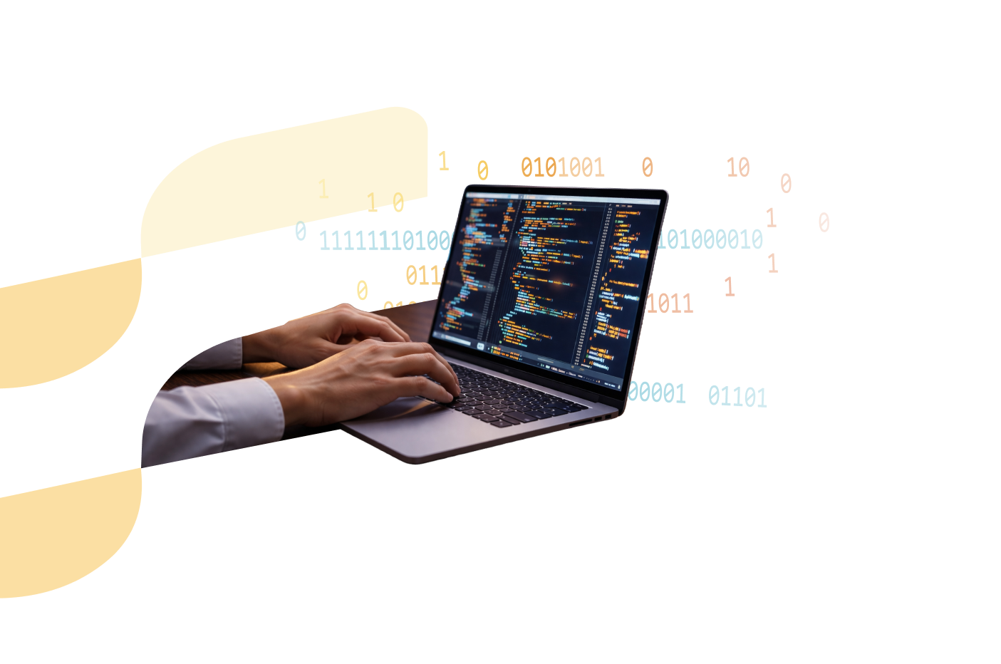 Laptop showing course content